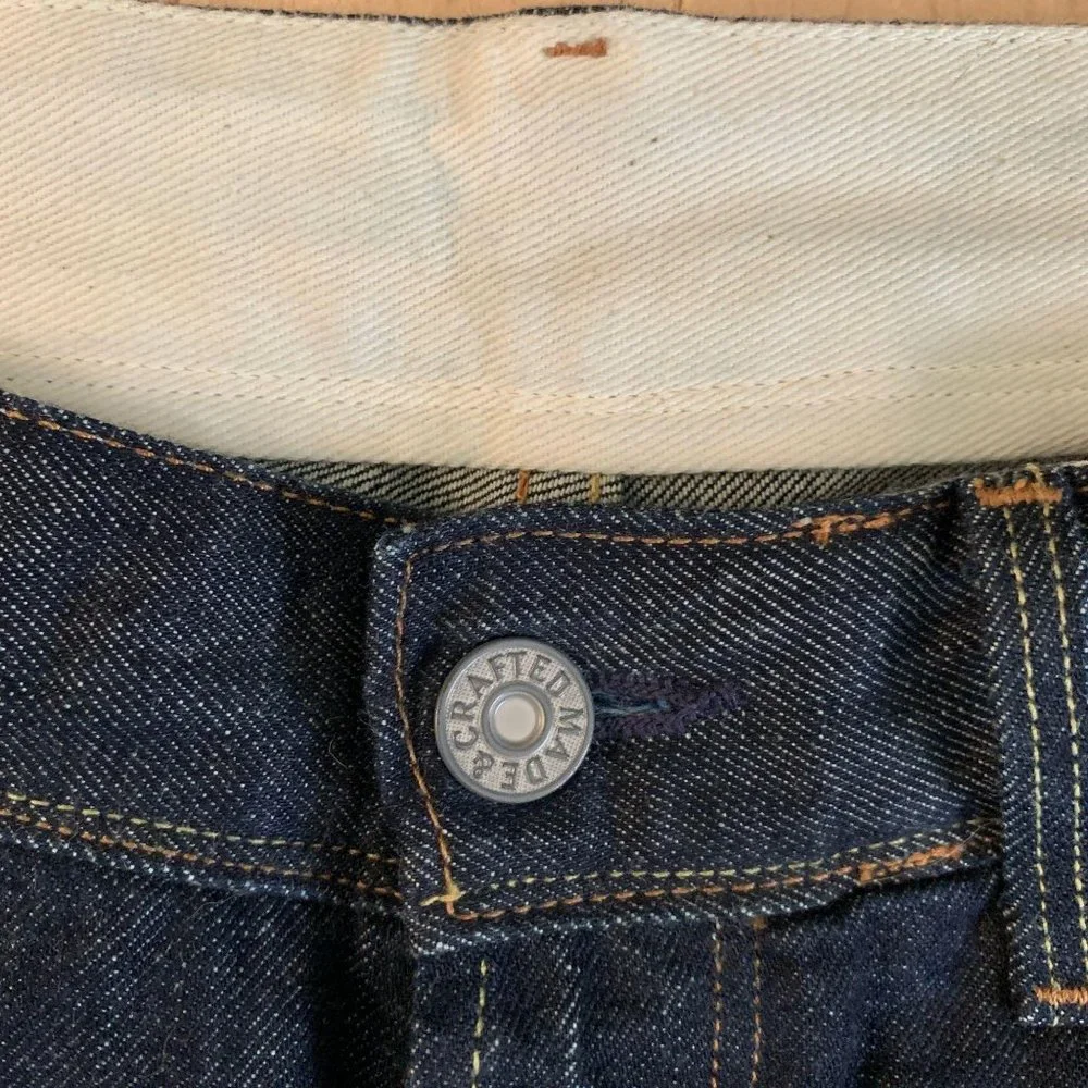 Levi's Made & Crafted “Ruler” Straight Button-fly 32 x 34 Denim Jeans